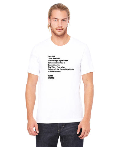 White Sentence Tee